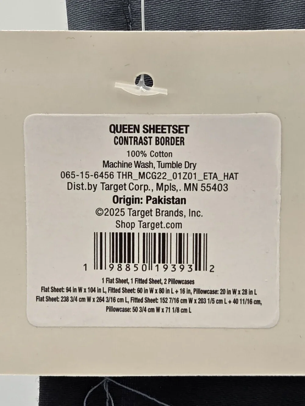 Threshold With Studio McGee Blue Sheet Set Queen Nwt